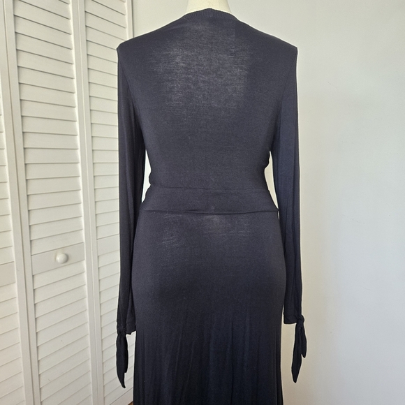 ASOS Cutout Maxi Dress Women's‎ 12T Witchy Goth Vampire Morticia Adams Romantic - Picture 9 of 12